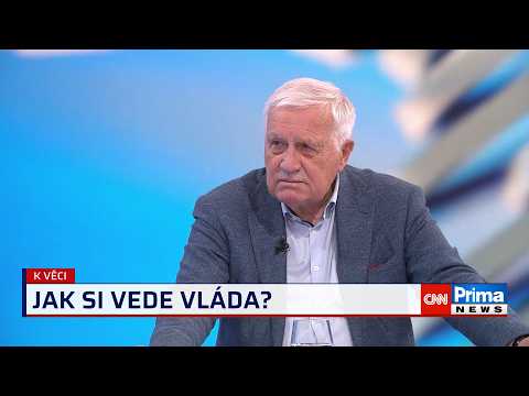 Klaus: Vojtěcha s Plagou bych odvolal hned první den. Motoristé by měli víc bouchat do stolu