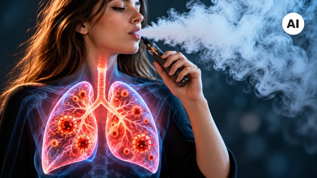 Vapování poškozuje plicní buňky už po pěti dnech